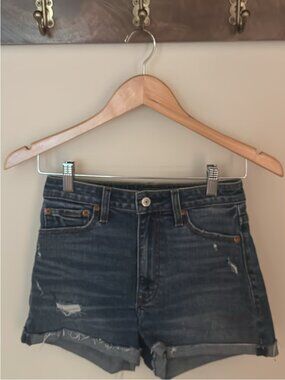Abercrombie & Fitch High Rise Denim Shorts Size 25